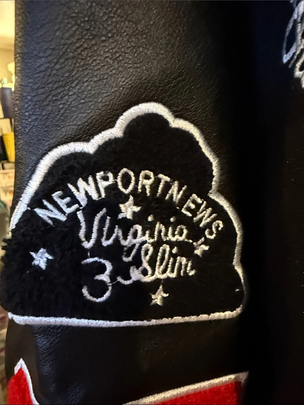 This item is an Allen Iverson "The Answer" tribute varsity letterman jacket. - Picture 3 of 10